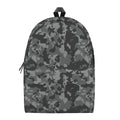 Grey Digital Camo Pattern Print School Backpack