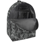 Grey Digital Camo Pattern Print Backpack