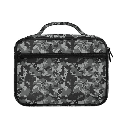 Grey Digital Camo Pattern Print Briefcase Bible Bag