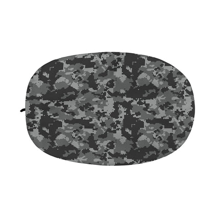 Grey Digital Camo Pattern Print Car Side Mirror Covers