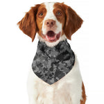 Grey Digital Camo Pattern Print Dog Bandana