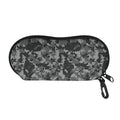Grey Digital Camo Pattern Print Glasses Case