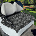 Grey Digital Camo Pattern Print Golf Cart Seat Cover