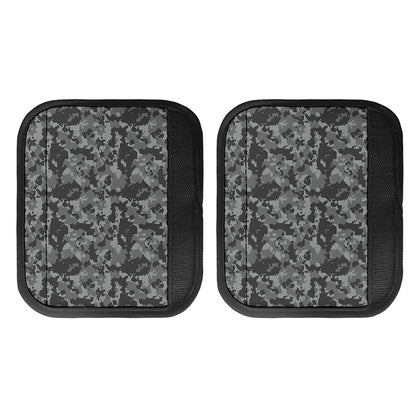 Grey Digital Camo Pattern Print Handle Covers
