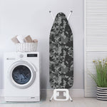 Grey Digital Camo Pattern Print Ironing Board Cover