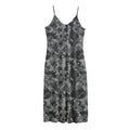 Grey Digital Camo Pattern Print Jersey Midi Cami Dress