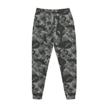 Grey Digital Camo Pattern Print Jogger Pants