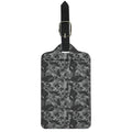 Grey Digital Camo Pattern Print Luggage Tag