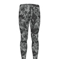 Grey Digital Camo Pattern Print Men's Leggings