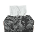 Grey Digital Camo Pattern Print Rectangle Tissue Box Cover