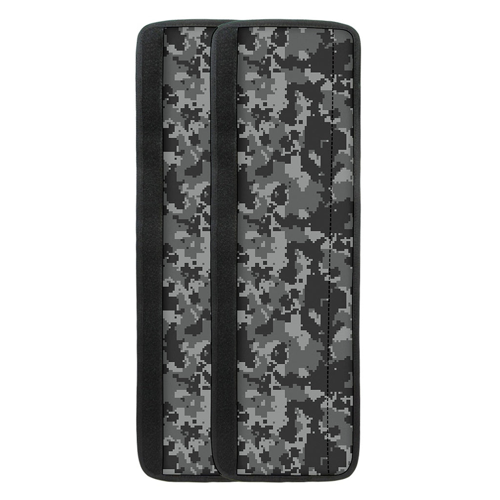 Grey Digital Camo Pattern Print Refrigerator Handle Covers