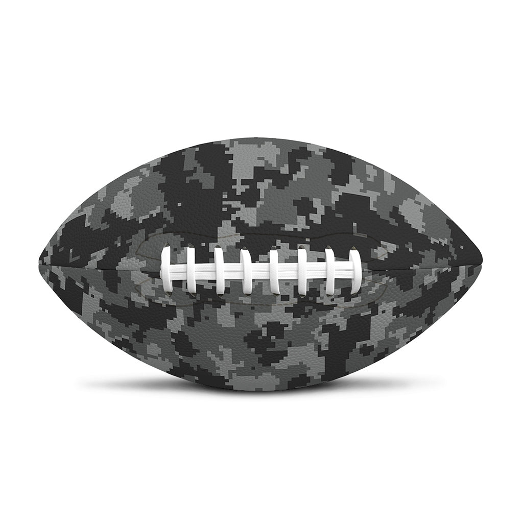 Grey Digital Camo Pattern Print Rugby Ball