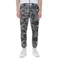 Grey Digital Camo Pattern Print Joggers