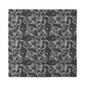 Grey Digital Camo Pattern Print Silk Bandana