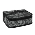 Grey Digital Camo Pattern Print Small Lunch Bag