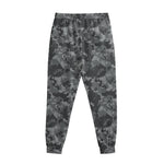Grey Digital Camo Pattern Print Sweatpants