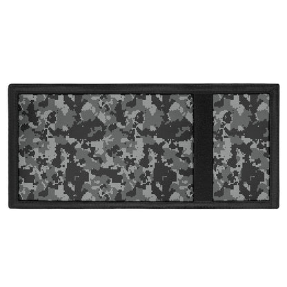 Grey Digital Camo Pattern Print Trifold Wallet