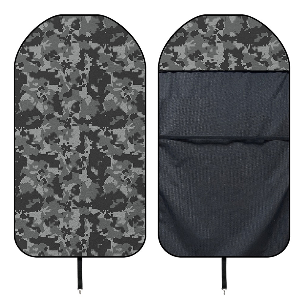 Grey Digital Camo Pattern Print Waterproof Car Seat Cover