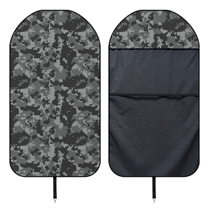 Grey Digital Camo Pattern Print Waterproof Car Seat Cover