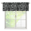 Grey Digital Camo Pattern Print Window Valance