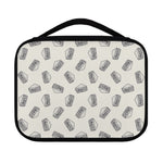 Grey Doodle Sandwich Pattern Print Classic Bible Case