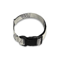 Grey Doodle Sandwich Pattern Print Dog Collar