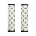 Grey Doodle Sandwich Pattern Print Handle Covers