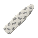 Grey Doodle Sandwich Pattern Print Ironing Board Cover