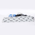 Grey Doodle Sandwich Pattern Print Sports Towel