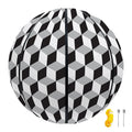 Grey Geometric Cube Shape Pattern Print Basketball