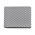 Grey Geometric Cube Shape Pattern Print Bifold Wallet