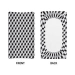 Grey Geometric Cube Shape Pattern Print Changing Pad Cover