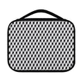 Grey Geometric Cube Shape Pattern Print Classic Bible Case