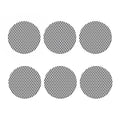 Grey Geometric Cube Shape Pattern Print Coaster Set