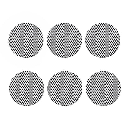 Grey Geometric Cube Shape Pattern Print Coaster Set