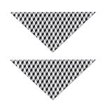 Grey Geometric Cube Shape Pattern Print Dog Bandana