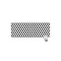 Grey Geometric Cube Shape Pattern Print Extended Mouse Pad