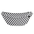 Grey Geometric Cube Shape Pattern Print Fanny Pack