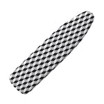 Grey Geometric Cube Shape Pattern Print Ironing Board Cover