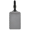 Grey Geometric Cube Shape Pattern Print Luggage Tag