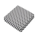 Grey Geometric Cube Shape Pattern Print Outdoor Seat Cushion Cover