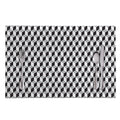 Grey Geometric Cube Shape Pattern Print Placemat