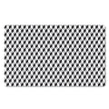 Grey Geometric Cube Shape Pattern Print Polyester Doormat