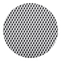 Grey Geometric Cube Shape Pattern Print Round Blanket