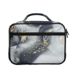 Grey Gold Liquid Marble Print Briefcase Bible Bag