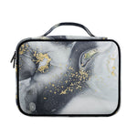 Grey Gold Liquid Marble Print Briefcase Bible Bag