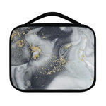 Grey Gold Liquid Marble Print Classic Bible Case