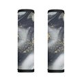 Grey Gold Liquid Marble Print Handle Covers