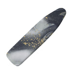 Grey Gold Liquid Marble Print Ironing Board Cover