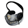 Grey Gold Liquid Marble Print Pet Sling Carrier